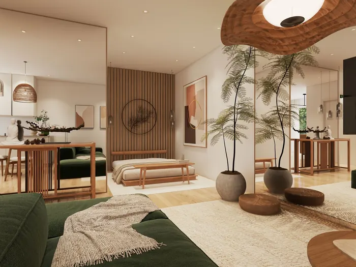 Ein Zuhause auf Zeit – Ferienwohnung, Wohn- und Esszimmer